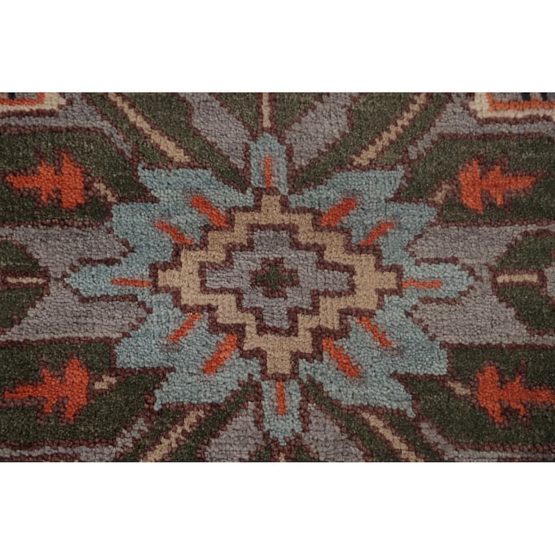 Animal Pictorial Ziegler Indian Area Rug Hand-Knotted Wool Carpet - 8'0" x 9'10"
