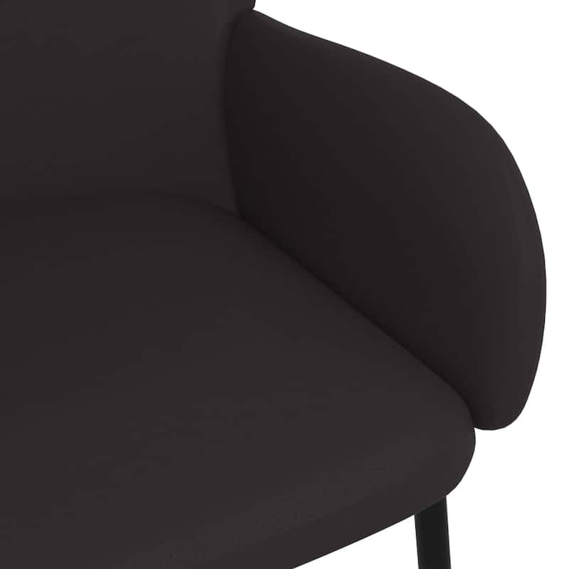 vidaXL Dining Chairs 2 Pcs Modern Accent Chair for Living Room Faux Leather - 22.8" x 22.4" x 30.9"