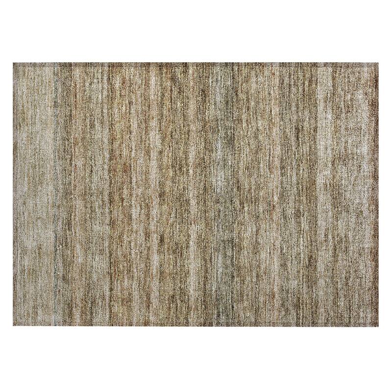Machine Washable Indoor/ Outdoor Ombre Solid Chantille Rug