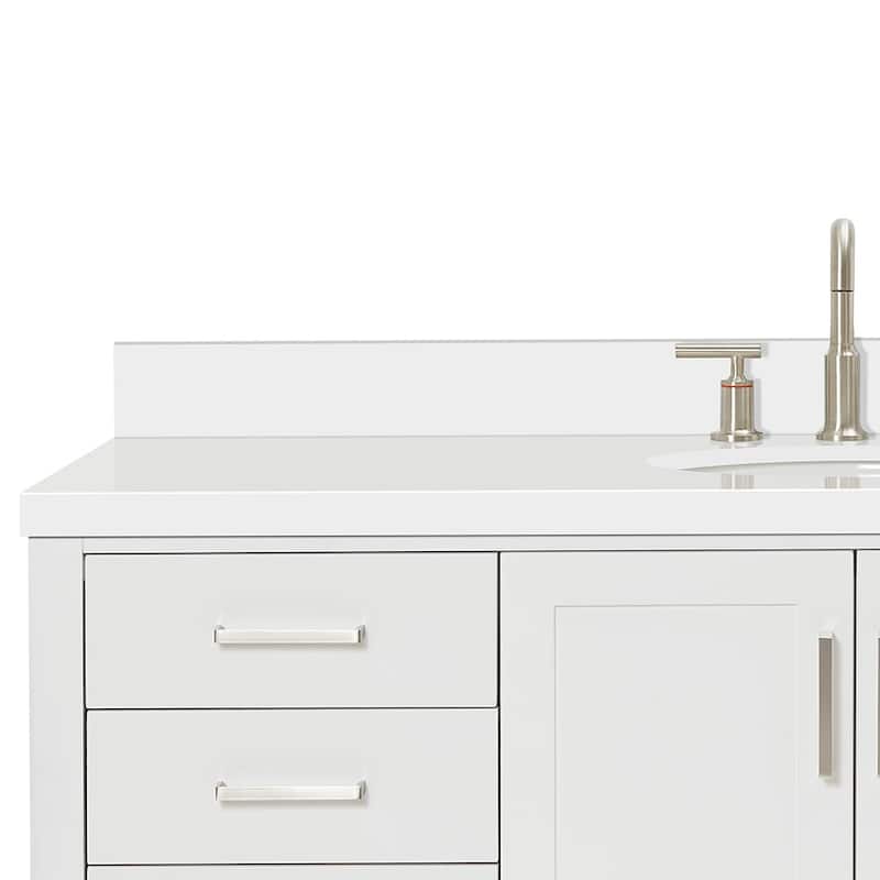 Ariel S061SWQOVO Magnolia 60" Free Standing Single Basin Vanity Set
