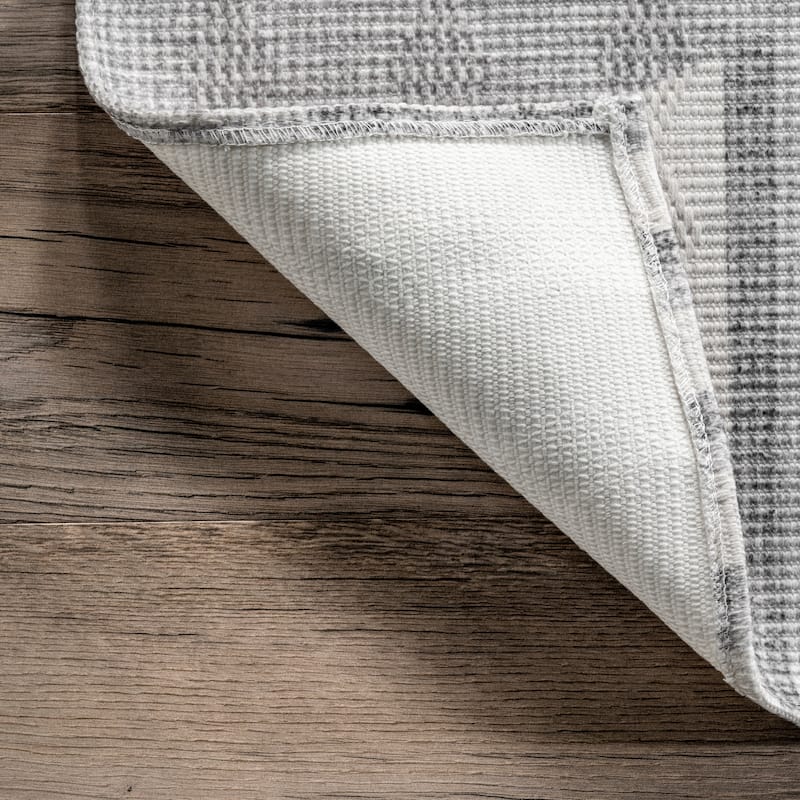 Nuloom Azzie SpinClean Modern Zig Zag Machine Washable Area Rug