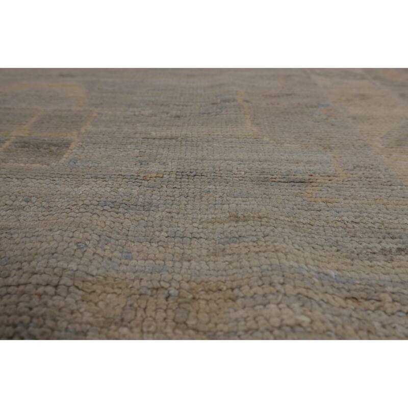 Oriental Oushak Turkish Large Area Rug Hand-Knotted Wool Carpet - 10'2"x 13'11"
