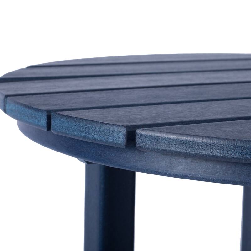 Polytrends Laguna Hdpe All Weather Outdoor Patio 24" Round Bar Bistro Table