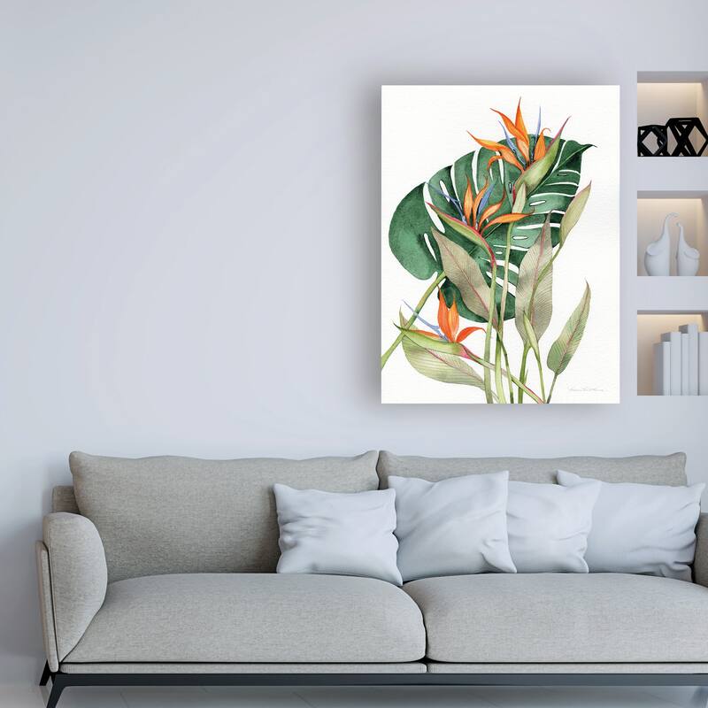 Kathleen Parr McKenna 'Botanical Birds of Paradise' Canvas Art