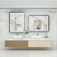preview thumbnail 56 of 60, TokeShimi Modern Metal Frame Bathroom Vanity Wall Mirror