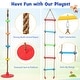 preview thumbnail 7 of 8, Gymax 4-in-1 Kids Swing Set Carbon Steel Swing Stand w/ Basketball