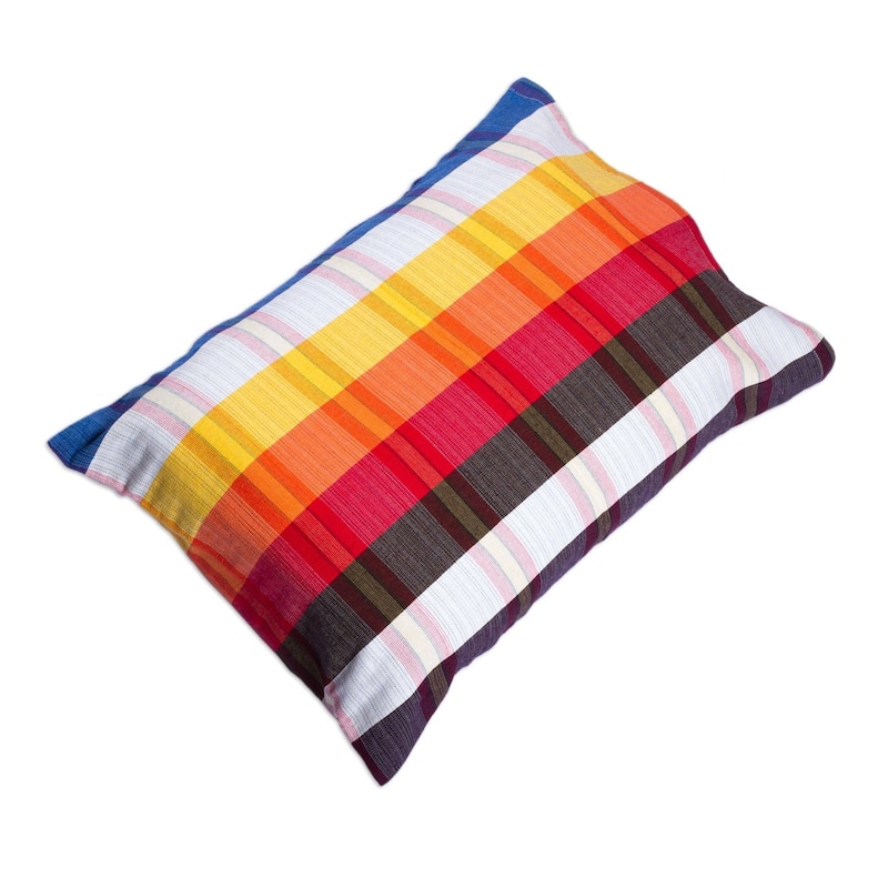 Handmade Beautiful Rainbow bedspread and pillowcases (Mexico)