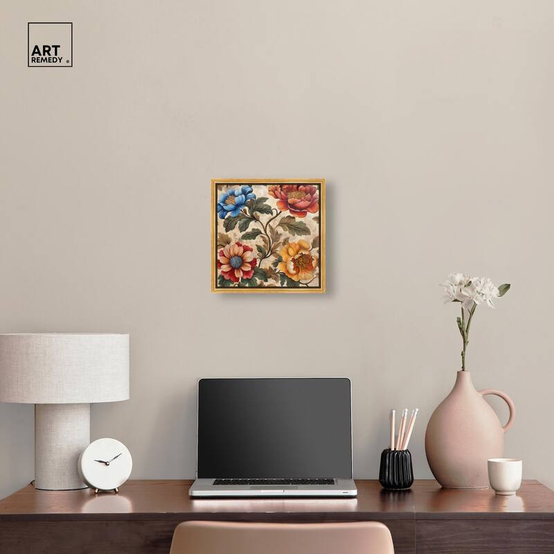Golden Gardenia III Canvas by Art Remedy