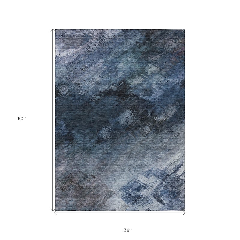 HomeRoots Abstract Transitional Rectangle Outdoor Rug
