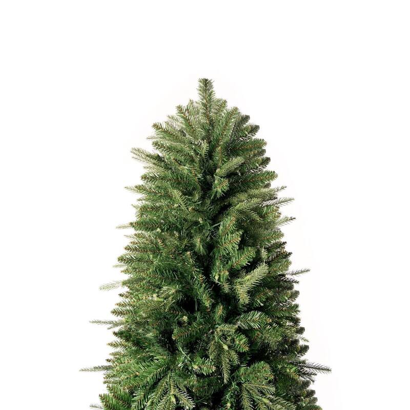 Traditional Artificial Christmas Tree with Lights, Prelit Christmas Tree, Pine Fir Christmas Tree with LED Lights