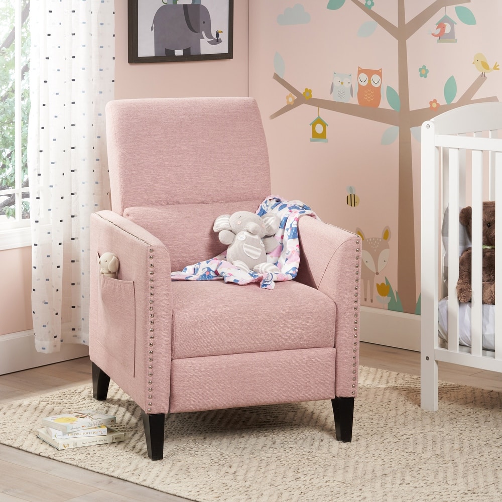 Alscot Contemporary Fabric Push Back Recliner by Christopher Knight Home