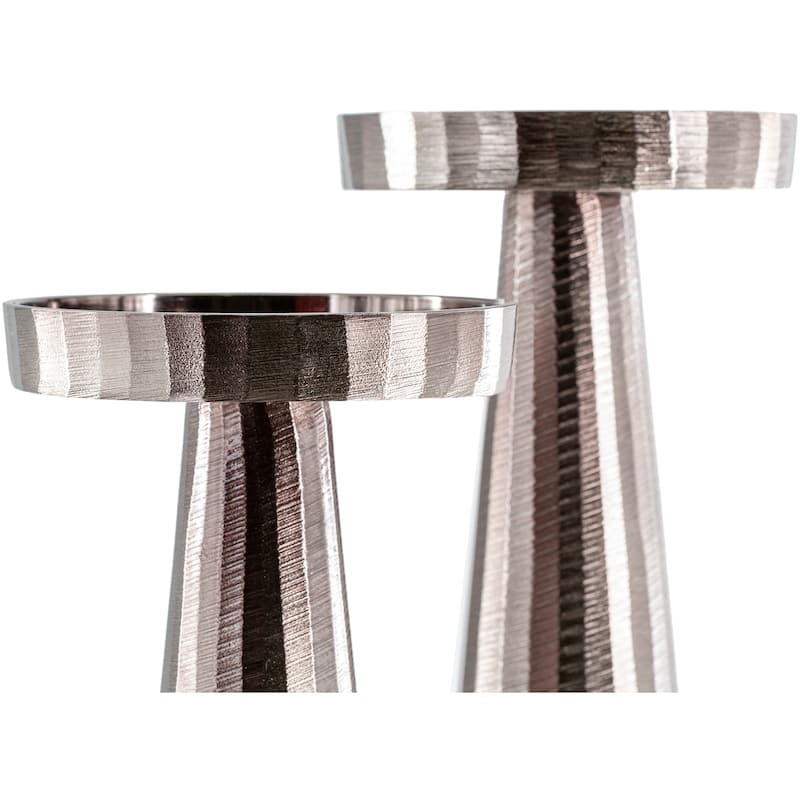 Artistic Weavers Louisa Modern Aluminum Candle Holder Set (2 Pieces) - 5.25" x 5.25" x 20.25"