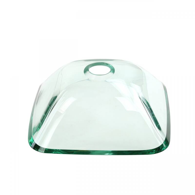 Talula Square Corner Tempered Glass Wall Mount Vessel Sink with Chrome Faucet, Drain and Towel Bar