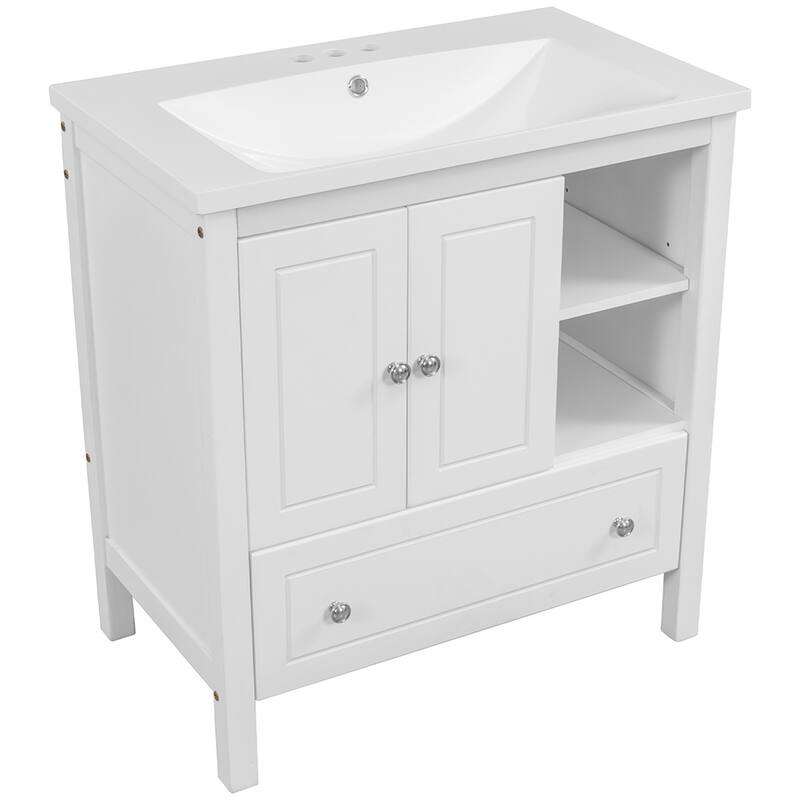 30" Bathroom Vanity with Sink Storage Cabinet and Drawers