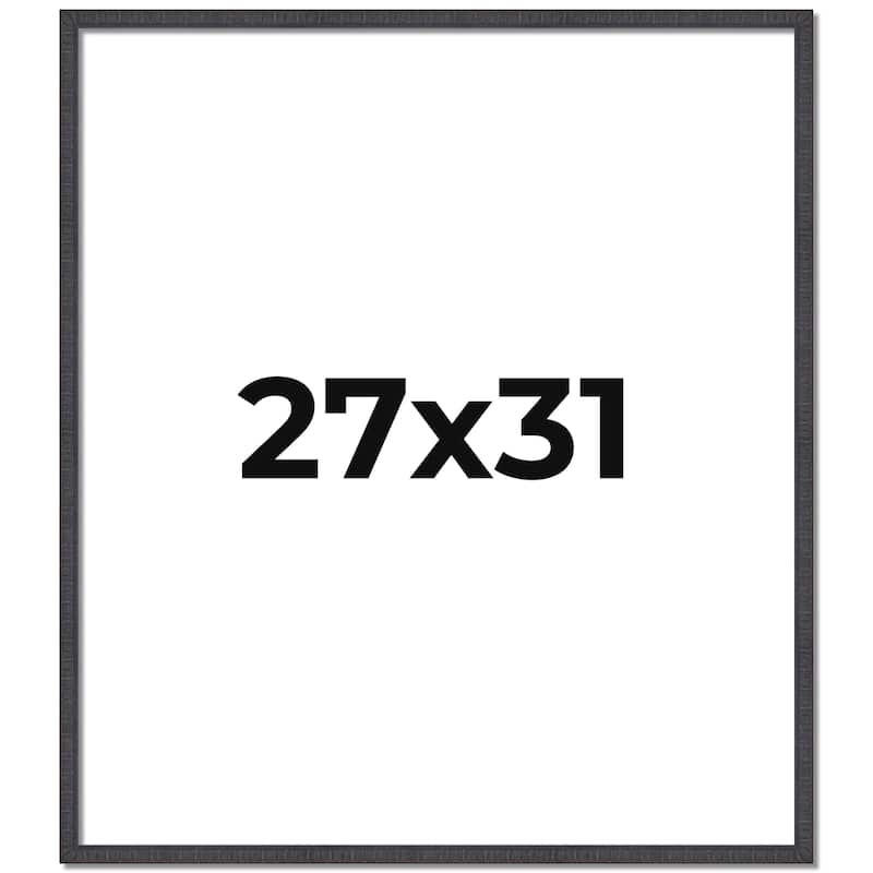 27x31 Frame Brown Solid Wood Picture Frame - Complete Modern Photo