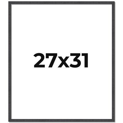 27x31 Frame Brown Solid Wood Picture Frame - Complete Modern Photo
