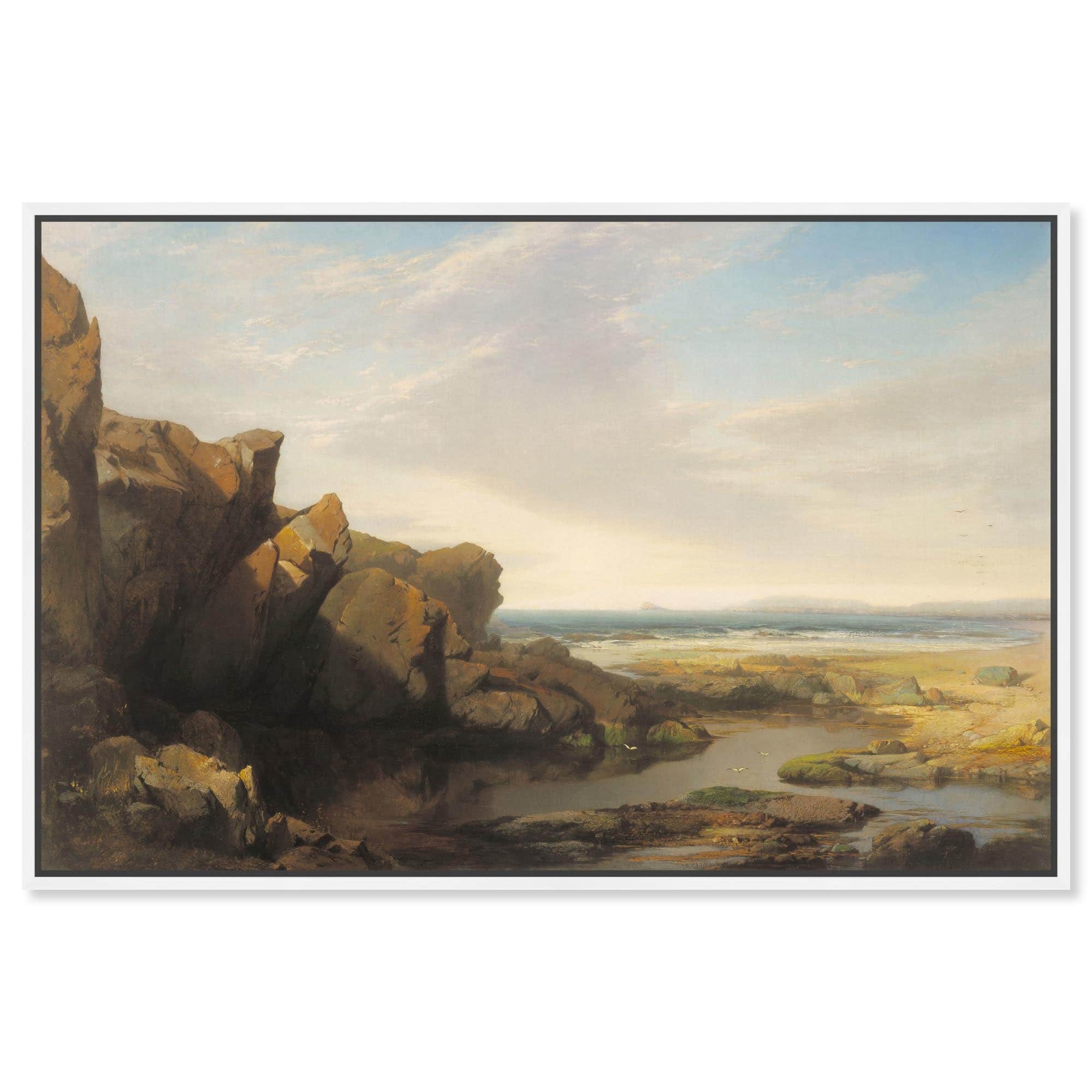 Pools by the Seaside 1863 Canvas Classic Landscape Art by Art Remedy