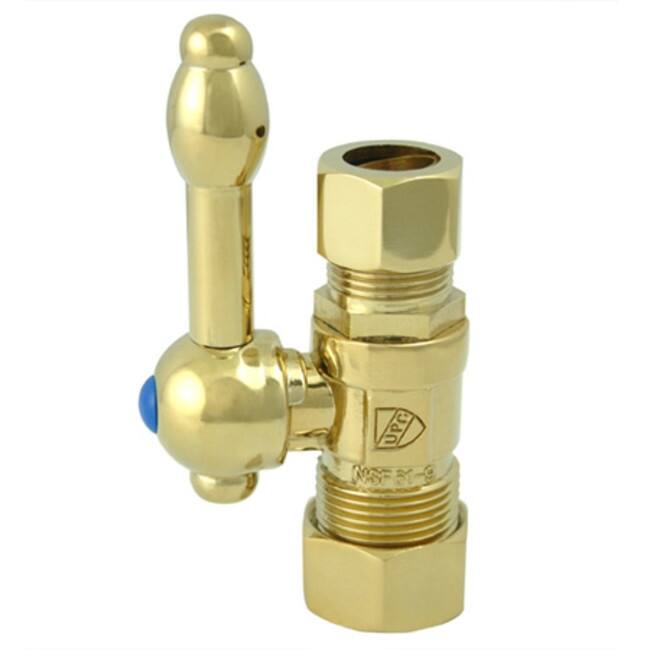 Kingston Brass Vintage Straight Stop with 1/2 Inch Comp, 5/8 Inch Comp