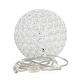 preview thumbnail 23 of 36, Elegant Designs Crystal Ball Sequin Chrome Table Lamp