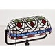 preview thumbnail 8 of 15, 12-inch Stained Glass Desk Lamp with Blue Gemstones