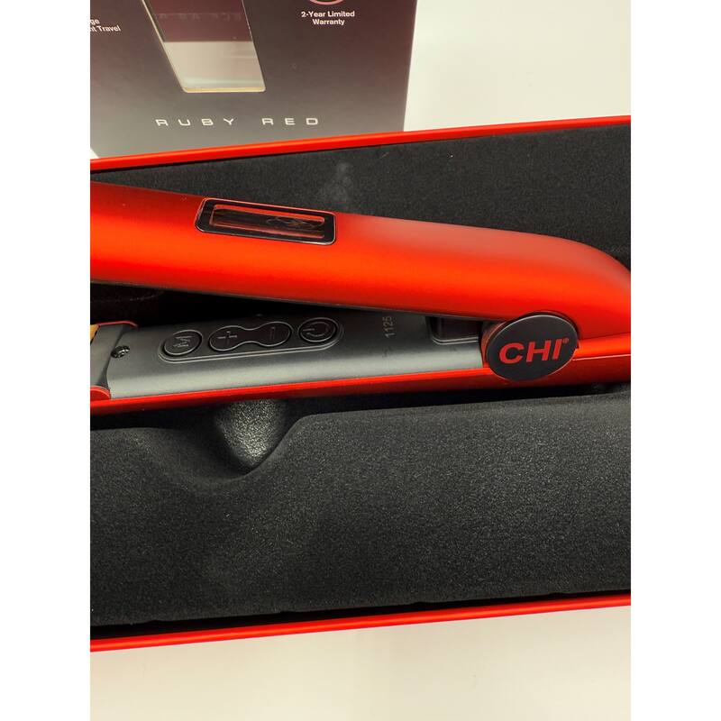 CHI Original DIGITAL Ceramic Hairstyling Iron 1 Ruby Red