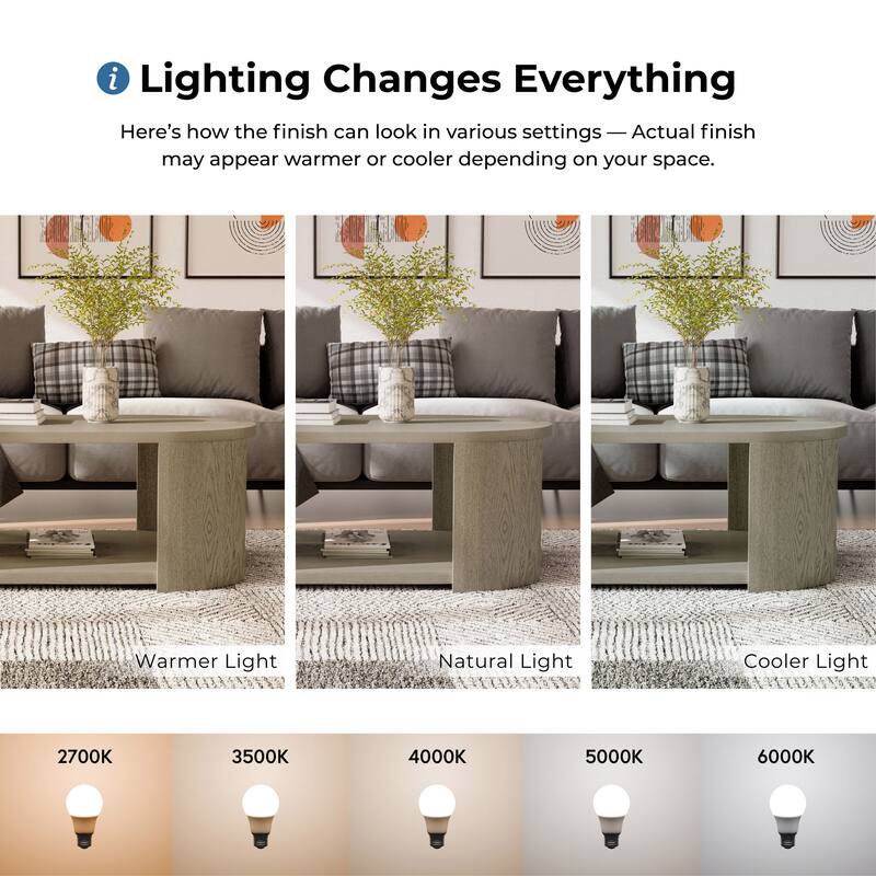 Furniture of America Piez Modern Oak Wooden Oval Cocktail Table with Casters