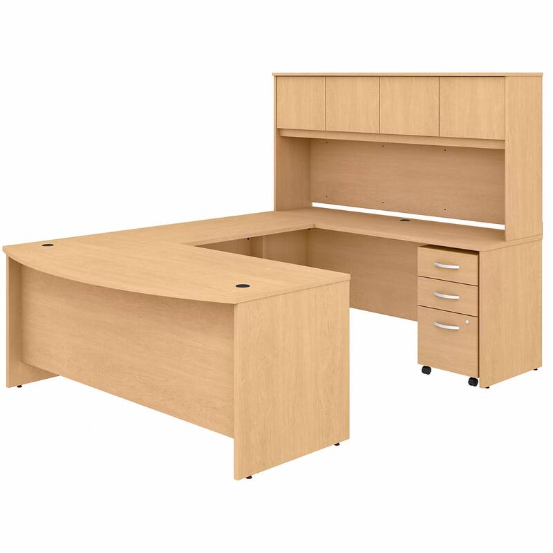 Studio C 72W U Desk with Hutch and Drawers by Bush Business Furniture