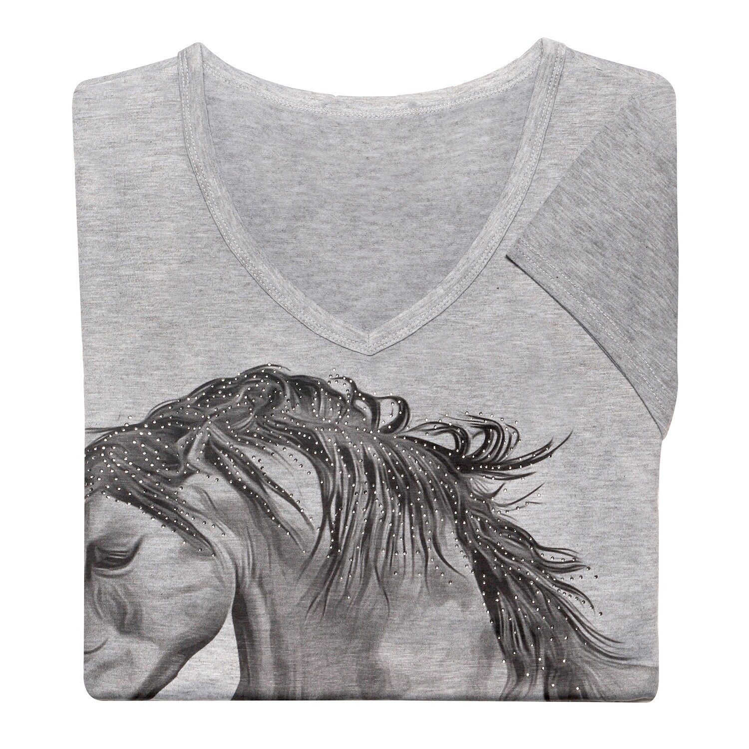 Shop Sweet Gisele Women S Horse Print T Shirt Ladies Cut V Neck