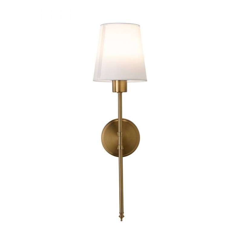Gold and White Rechargeable Battery-Operated Wall Sconces with 12 RGB Colors - 23.82 x 6.69 x 8.39 in