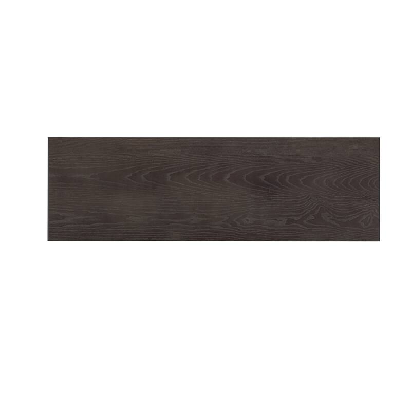 Modern Style Ash Veneer Console Tablewith Striped Design