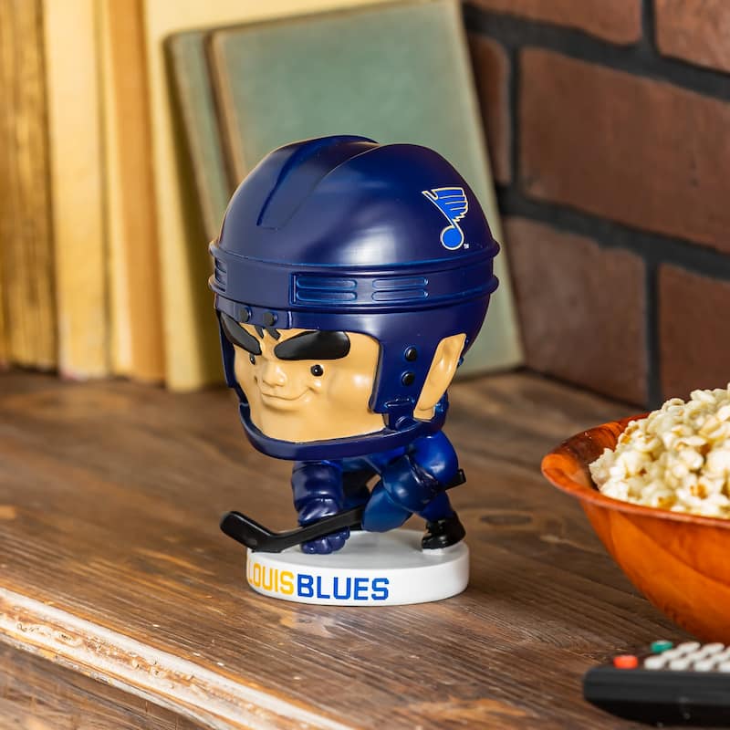 NHL Team Lil Big Head Resin Indoor/Outdoor Garden Desk Statue - St Louis Blues