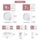 preview thumbnail 6 of 65, VEWEET 20-Piece White Porcelain Dinnerware Set (Service for 4)