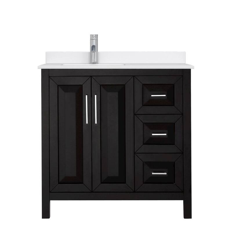 Wyndham Collection WCV252536S-QTZ-UNSMXX Daria 36" Free Standing