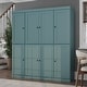 preview thumbnail 51 of 57, Palace Imports 65" 100% Solid Wood Shaker Pantry Cabinet Aqua Blue