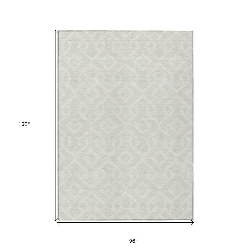 HomeRoots Geometric Transitional Rectangle Outdoor Rug