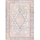 preview thumbnail 15 of 13, Hauteloom Moora Living Room, Bedroom Machine Washable Area Rug - Aqua, Black, Blush - 2' x 2'11"
