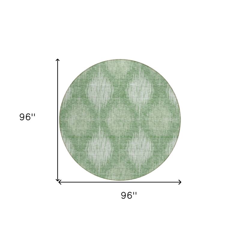 HomeRoots Ikat Transitional Rectangle Outdoor Rug