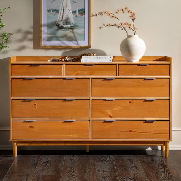 Walker Edison Modern Gallery Top Solid Wood Dresser - Bed Bath & Beyond - 35664676 Walker Edison Modern Gallery Top Solid Wood Dresser - Bed Bath & Beyond - 35664676