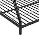 preview thumbnail 5 of 5, Black Twin over Full Size Metal Bunk Bed with Ladder and Fence for Kids, Boys and Girls