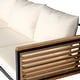 preview thumbnail 9 of 15, Christopher Knight Home - Mason 3-Piece Acacia Wood and Metal Patio Sofa Set for Stylish Outdoor Comfort