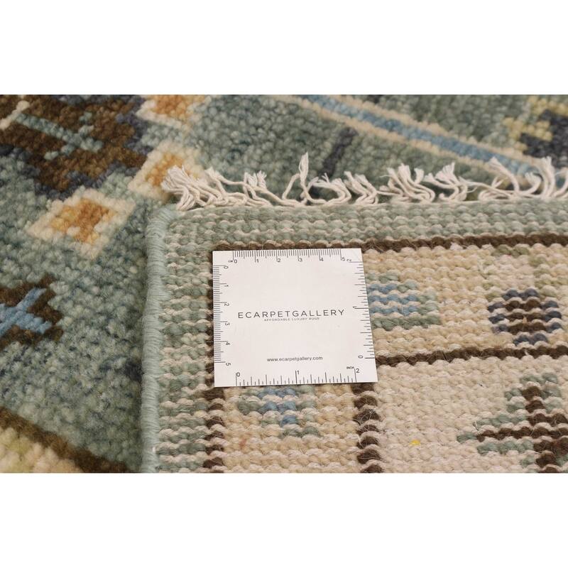 ECARPETGALLERY Hand-knotted Jules Serapi Teal Wool Rug - 8'1 x 8'0