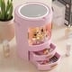 preview thumbnail 2 of 13, Makeup Organizer Bathroom Medicine Organizer Cosmetic Display Cases with Led Mirror for Dresser, Vanity Countertop Pink