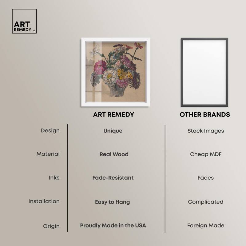 Basket of Flowers Shadowbox by Art Remedy