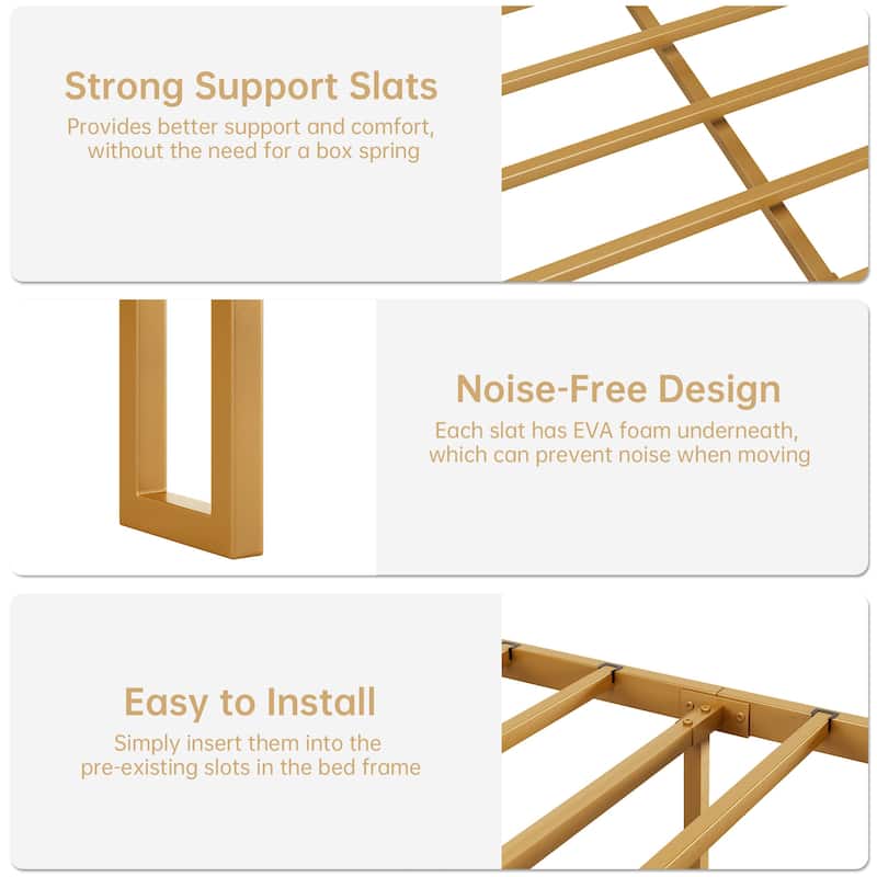 Bed Frame with Storage Headboard and 2 Drawers LED Lights