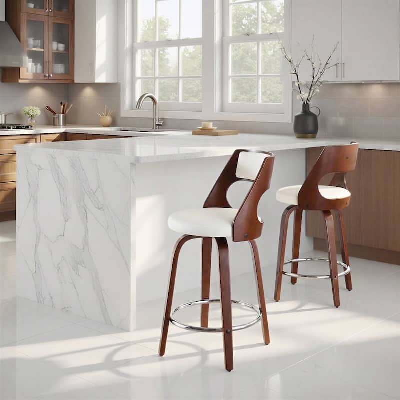 Carson Carrington Alingsas Mid-century Modern Counter Stool (Set of 2)