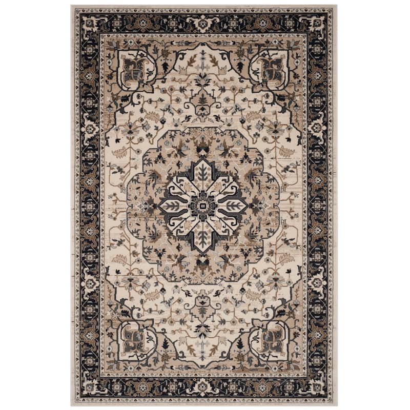 SAFAVIEH Lyndhurst Armida Traditional Oriental Rug - 6' x 9' - Cream/Navy
