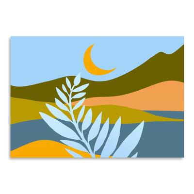 Americanflat - Moonlit Mediterranean Olive Wide by Modern Tropical - 16"x20" Poster Art Print