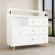 preview thumbnail 3 of 12, 45" Dresser Baby Changing Table Safe and Comfortable Diaper Changes