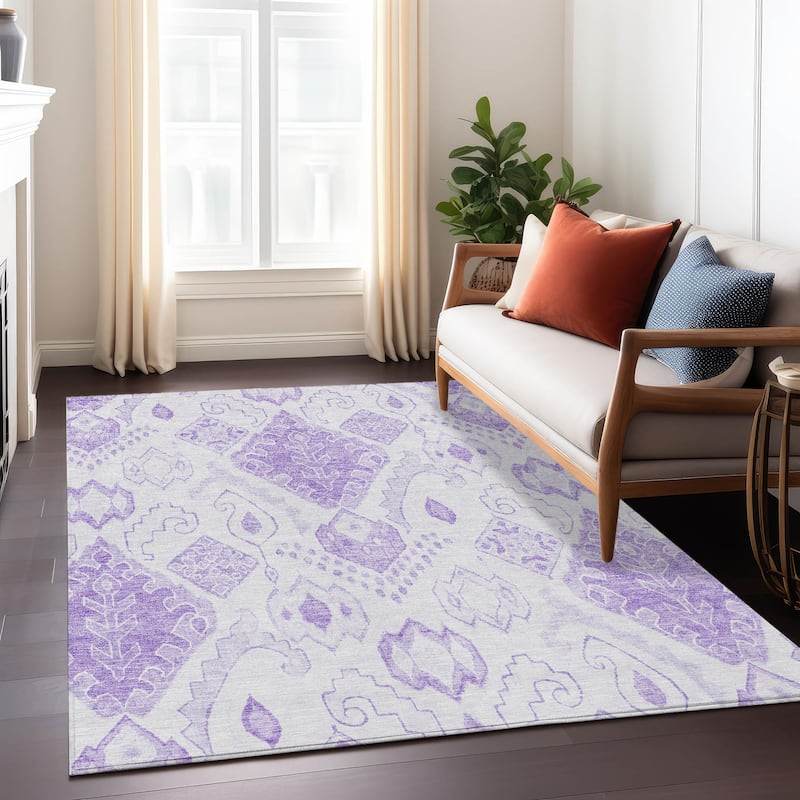 Machine Washable Indoor/ Outdoor Chantille Global Boho Rug