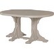 preview thumbnail 71 of 82, Poly Lumber Round Dining Table Set with Island Chairs Counter Height - Weatherwood